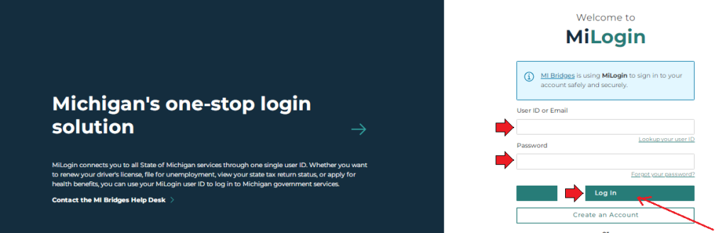 MI Bridges Login